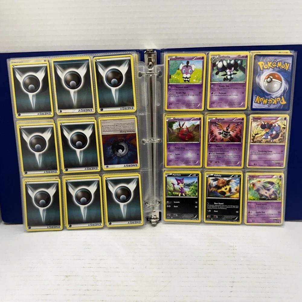 Pokemon Binder Lot Collection Of 185 Cards Illustration Rares Full Arts, Basics